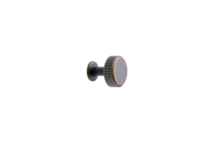 Knop villa round ø30x20 zamak antiek bruin